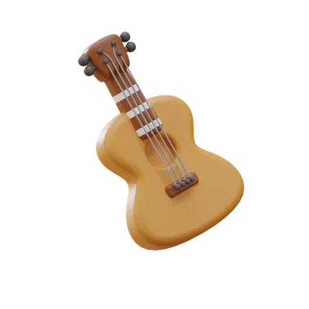 Ukulele  3D Icon