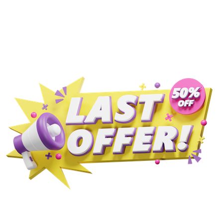 Última oferta  3D Icon