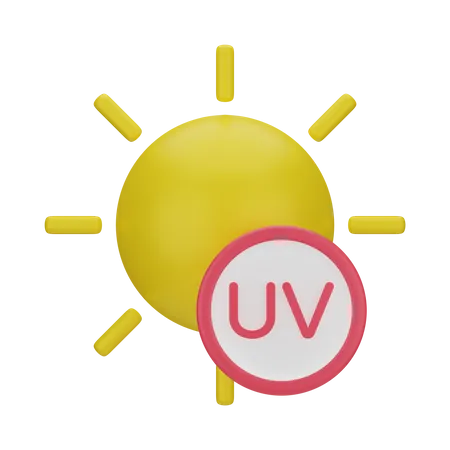 Uv Index 3 D Weather 3D Icon