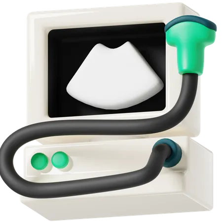 Ultrasonography 3 D Icon 3D Icon