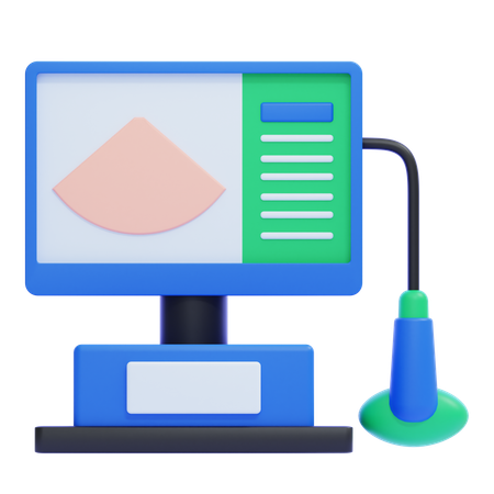 Ultrasound  3D Icon