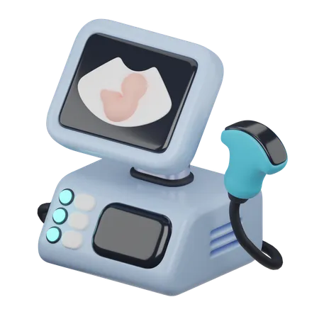 Ultrasound Diagnostic  3D Icon