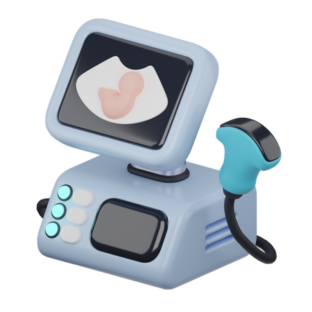 Ultrasound Diagnostic  3D Icon