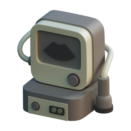 Ultrasound Machine  3D Icon