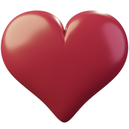 Um coração  3D Emoji