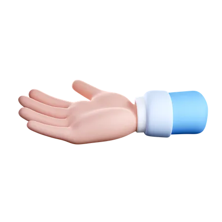 Um Hilfe bittende Handbewegung  3D Icon
