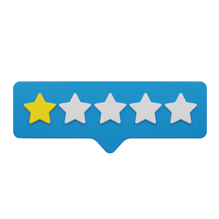 Um rótulo de bate-papo de classificação  3D Icon