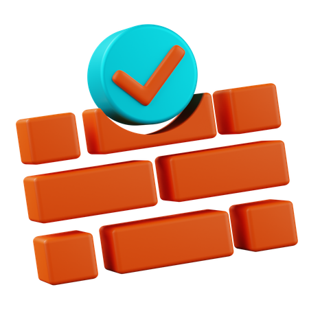 Um tijolo  3D Icon