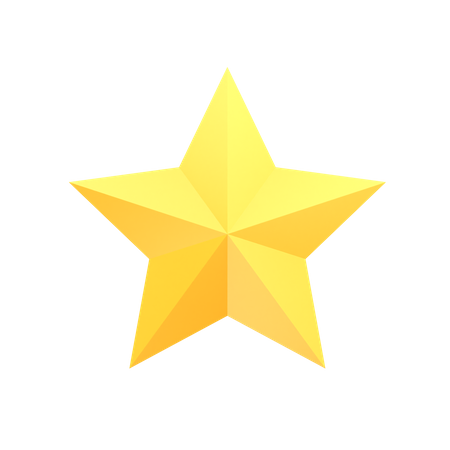 Uma estrela  3D Icon