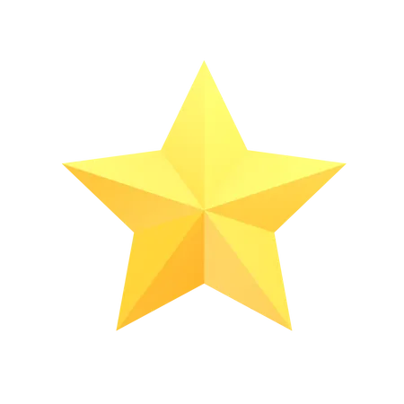 Uma estrela  3D Icon