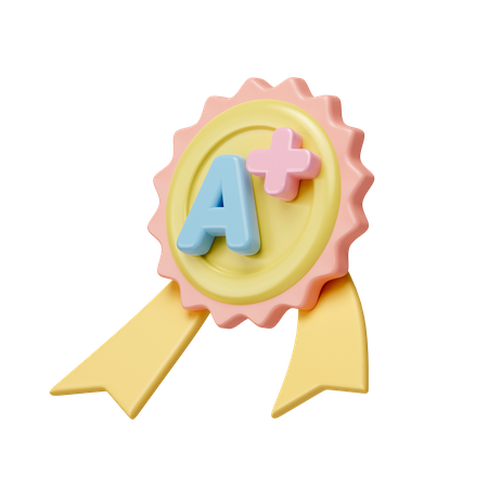 Uma medalha positiva  3D Icon