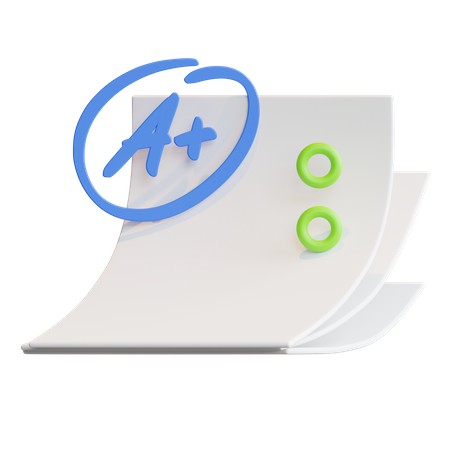 Uma nota positiva  3D Icon