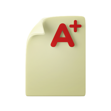 Uma nota positiva  3D Icon