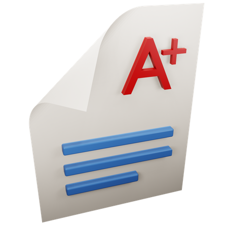 Uma nota positiva  3D Icon
