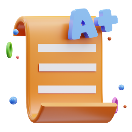 Uma nota positiva  3D Icon