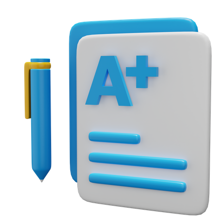 Uma nota positiva  3D Icon