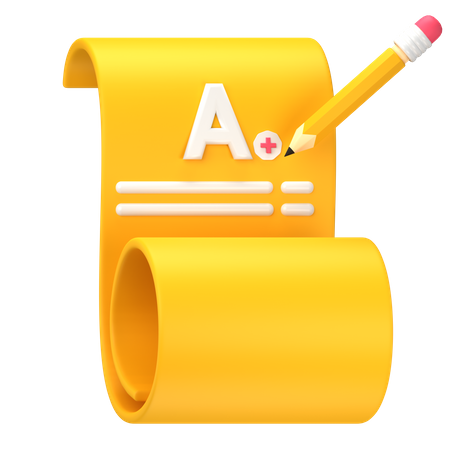 Uma nota positiva  3D Icon