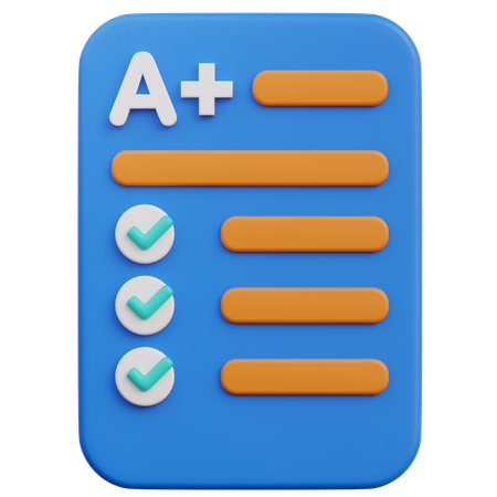 Uma nota positiva  3D Icon