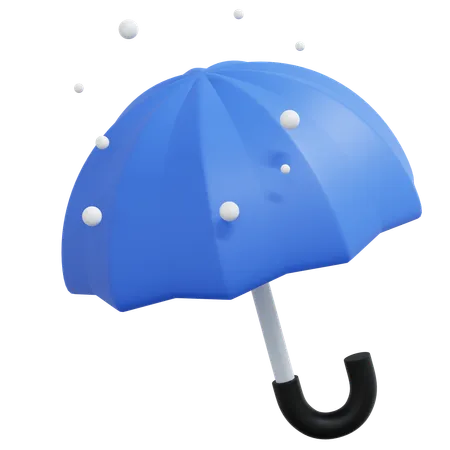 Umbrella 3 D Icon Winter Illustration 3D Icon