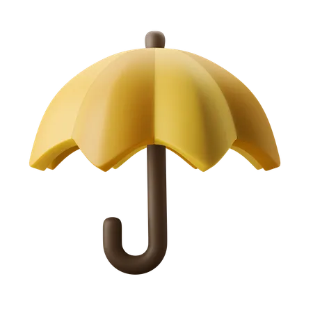 Umbrella Rain Season Symbol 3 D Icon Illustration 3D Icon