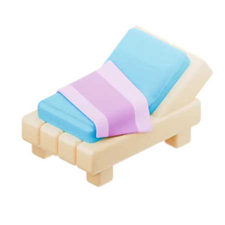 Umbrella Chair  3D Icon