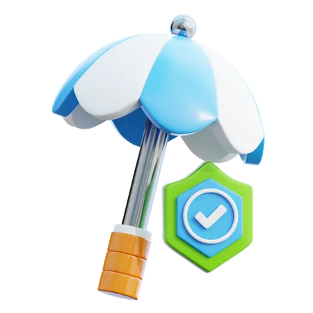 Umbrella Insurance  3D Icon