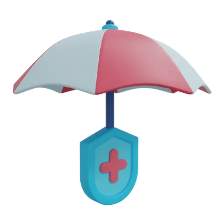 Umbrella Insurance  3D Icon