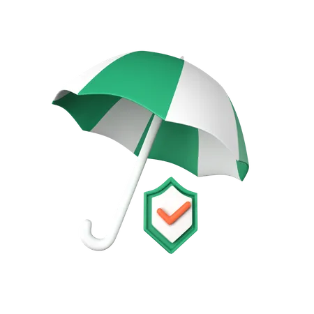 Umbrella Insurance  3D Icon