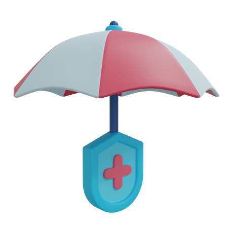 Umbrella Insurance  3D Icon