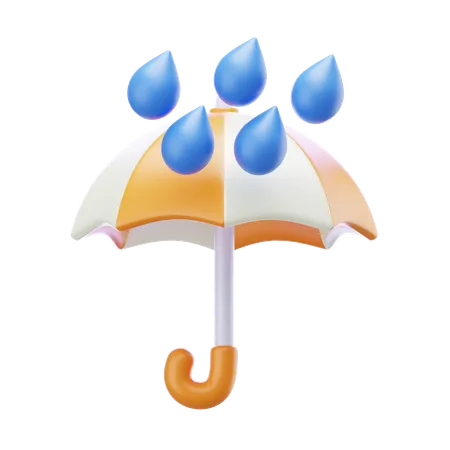 傘 雨  3D Icon