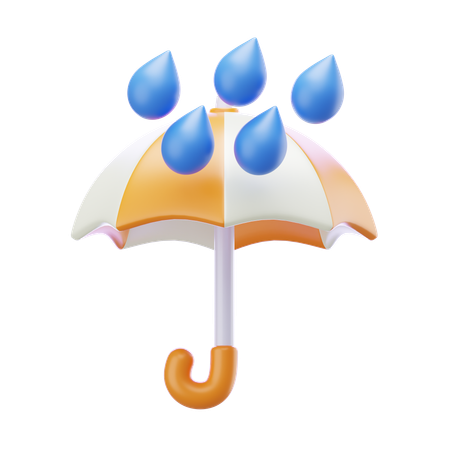 Umbrella Rainy  3D Icon