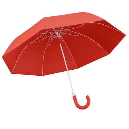 Umbrella Red  3D Icon