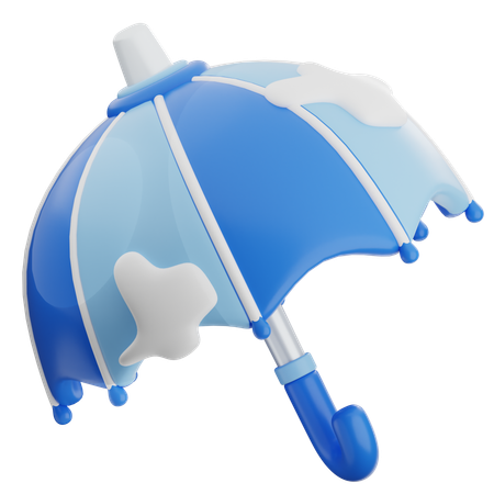 Umbrella Snow  3D Icon