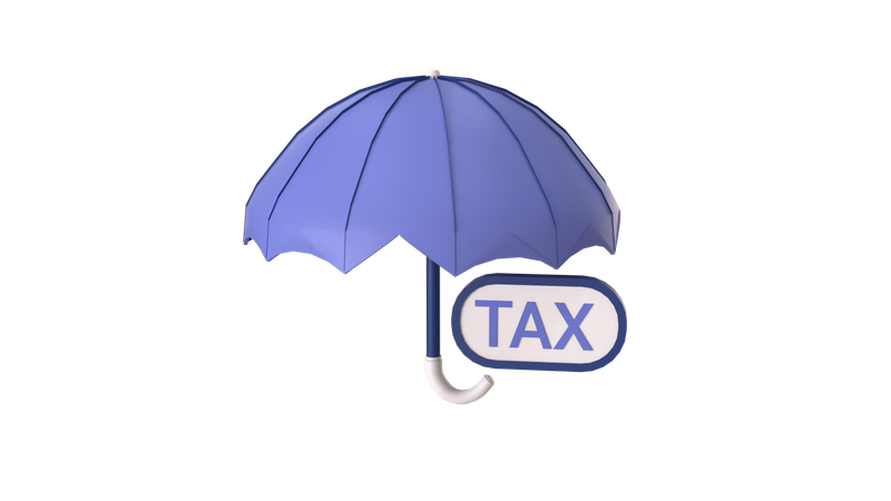 Umbrella Tax  3D Icon