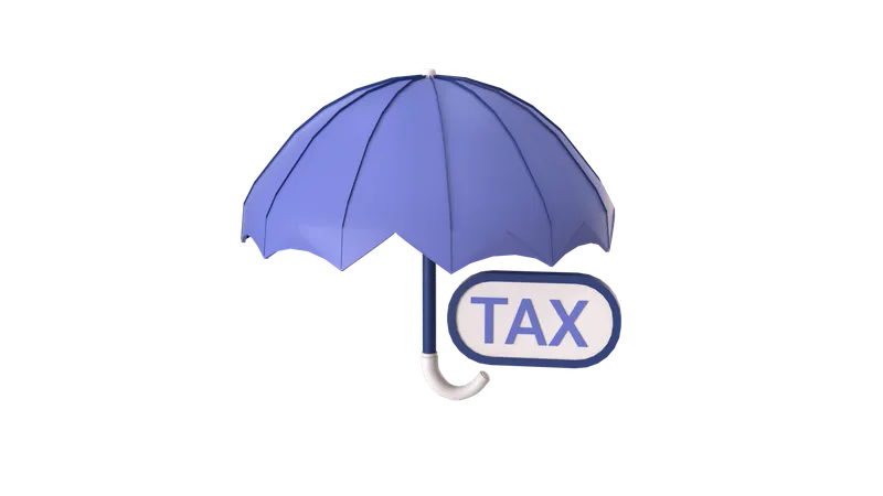 Umbrella Tax  3D Icon