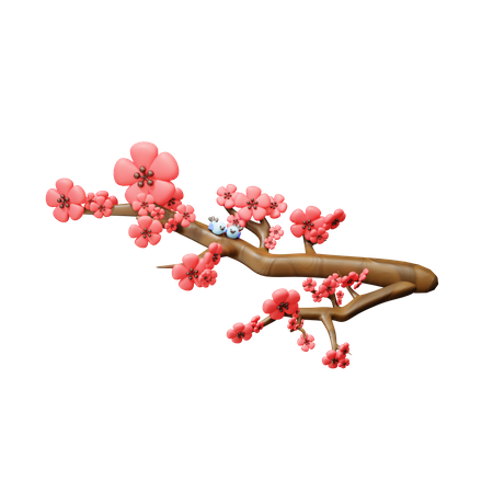 Ume-Baum  3D Icon