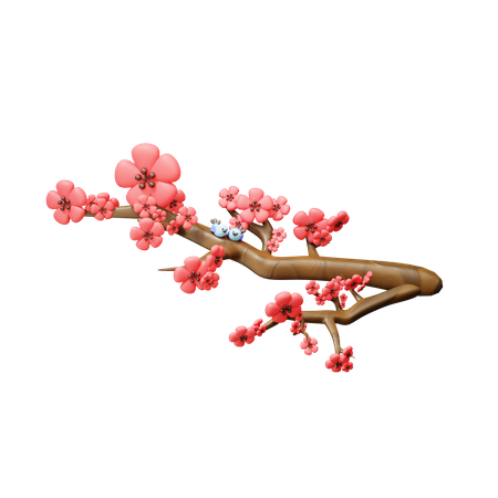 Ume Tree  3D Icon