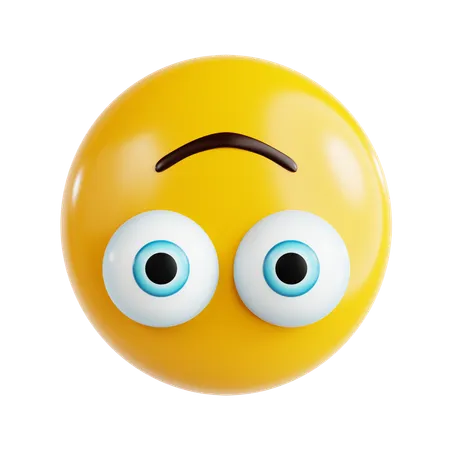 Umgedrehtes Smiley-Emoji  3D Icon