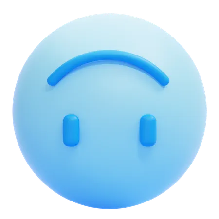 Umgedrehtes Smiley-Emoji  3D Icon