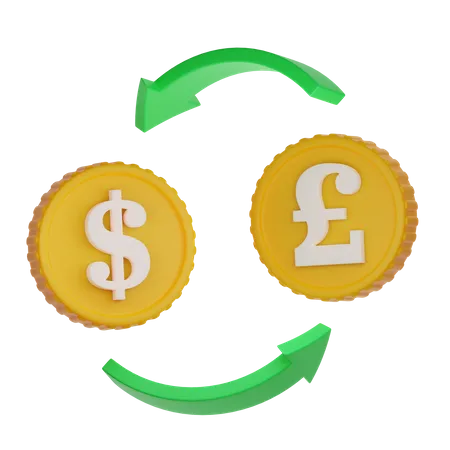 Geld wechseln  3D Icon