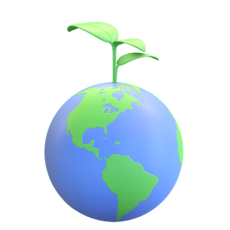 Umwelt sparen  3D Icon