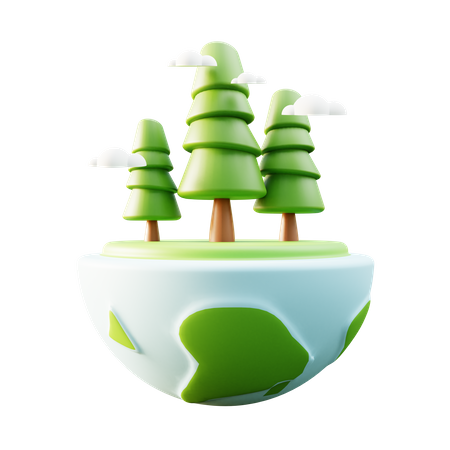 Umwelt sparen  3D Icon