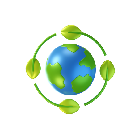 Umwelt sparen  3D Icon