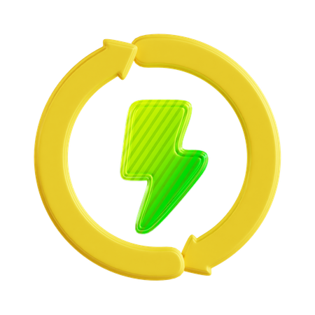 Umweltfreundliche Energie  3D Icon