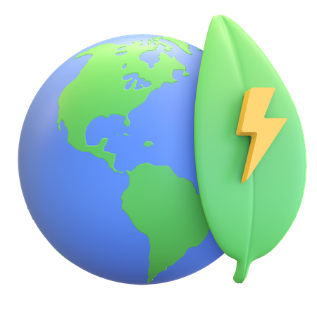 Umweltfreundliche Erde  3D Icon