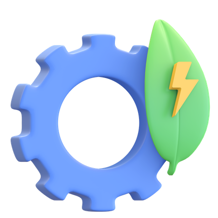 Umweltfreundliche Maschinenausrüstung  3D Icon