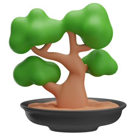 Un bonsai  3D Icon