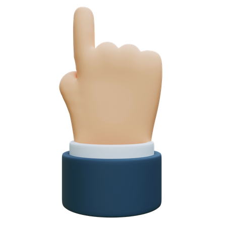 Un nombre comptant les doigts des mains  3D Icon
