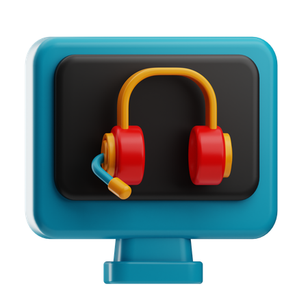 Un service en ligne  3D Icon