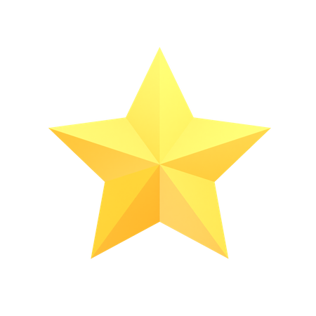 Una estrella  3D Icon